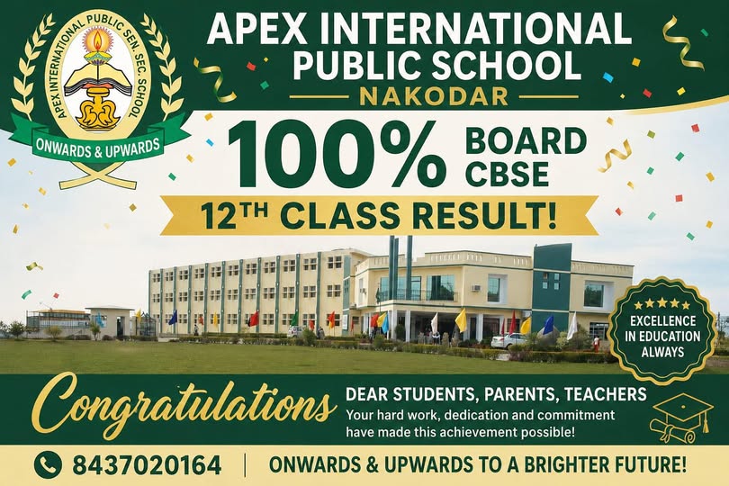CBSE Class 12 Board Results Apex International School