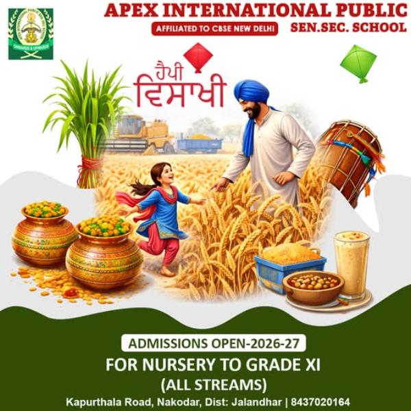 Baisakhi Celebrations at Apex International School
