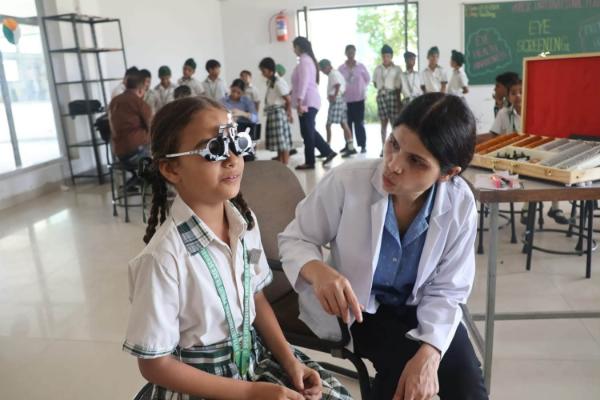 Eye health awareness Apex International School Nakodar