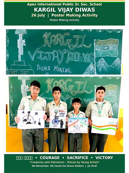 Kargil Vijay Diwas celebration at Apex International School Nakodar