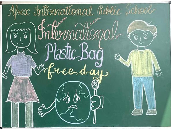 Plastic Bag Free Day at Apex International School Nakodar